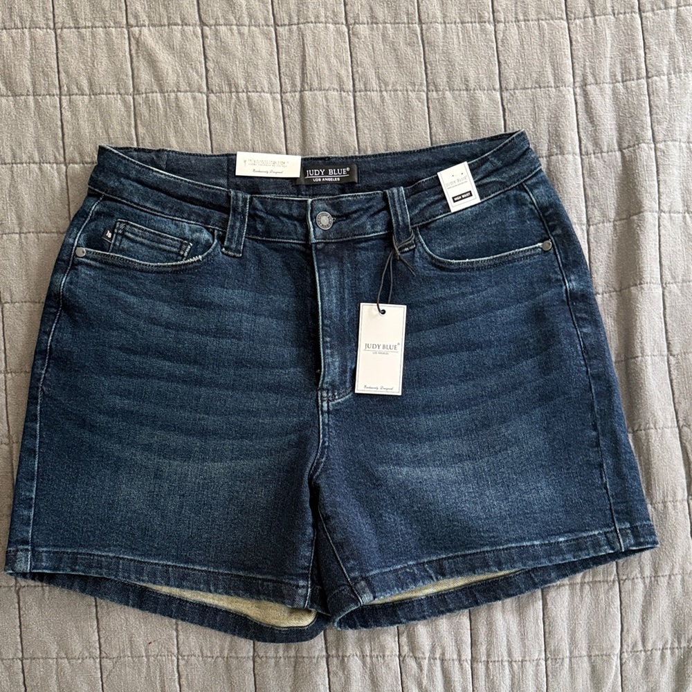 Judy Blue Dark Wash Jean Shorts